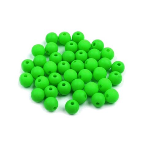 Koraliki plastikowe Brewis 6mm, Zielone
